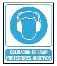 CARTELES SE�ALIZACION OBLIGACION DE USAR PROTECTORES AUDITIVOS