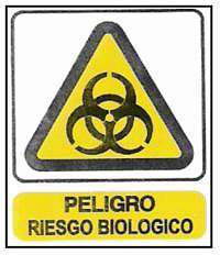 CARTELES SE�ALIZACION PELIGRO RIESGO BIOLOGICO