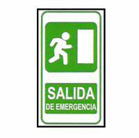 CARTELES SE�ALIZACION SALIDA DE EMERGENCIA