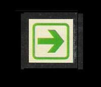 CARTELES SE�ALIZACION FLECHA INDICADORA DIAGONAL FOTOLUMINISCENTES