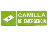 CARTELES SEALIZACION CAMILLA DE EMERGENCIA