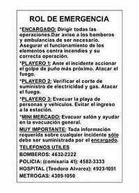 CARTELES SE�ALIZACION ROLES DE EMERGENCIA