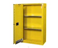 GABINETES IGNIFUGOS JUSTRITE 894550 Ex-25549 - 60 GALONES - AMARILLOS - PUERTA PLEGABLE AUTOMATICA