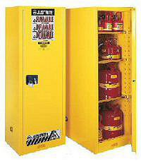 GABINETES IGNIFUGOS JUSTRITE 895425 Ex-SC25844W DELGADOS-PROFUNDOS - 54 GALONES - BLANCOS - PUERTA AUTOMATICA